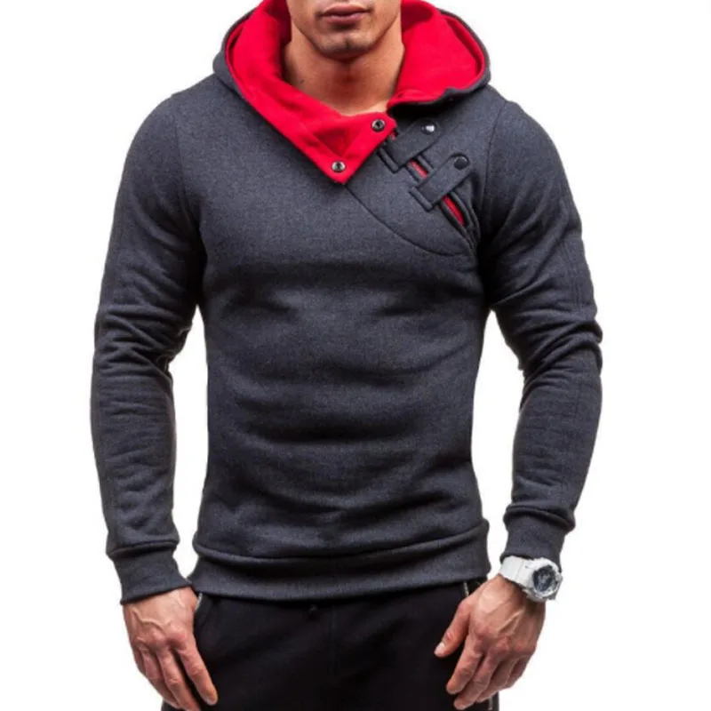 Бренд 2018 Толстовка Soild тепло Новый шить толстовки для мужчин мода спортивный