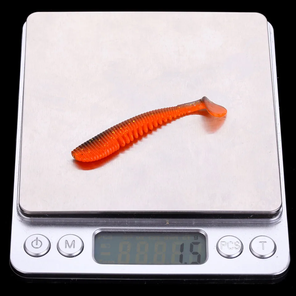 WALK FISH 10 шт./лот Awaruna 65 мм 1 5 г рыболовные приманки Мягкая приманка искусственная