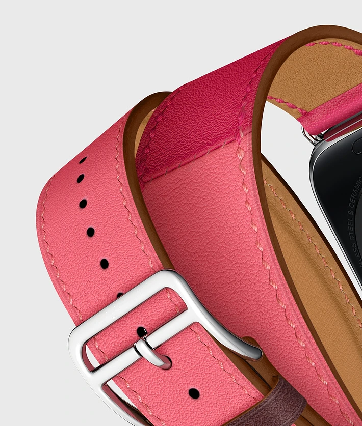 Ремешок из натуральной кожи с логотипом Herm для Apple Watch Series 5, 4, 3, 2, 1, 44 мм, 40 мм, сменный ремешок для наручных часов iWatch