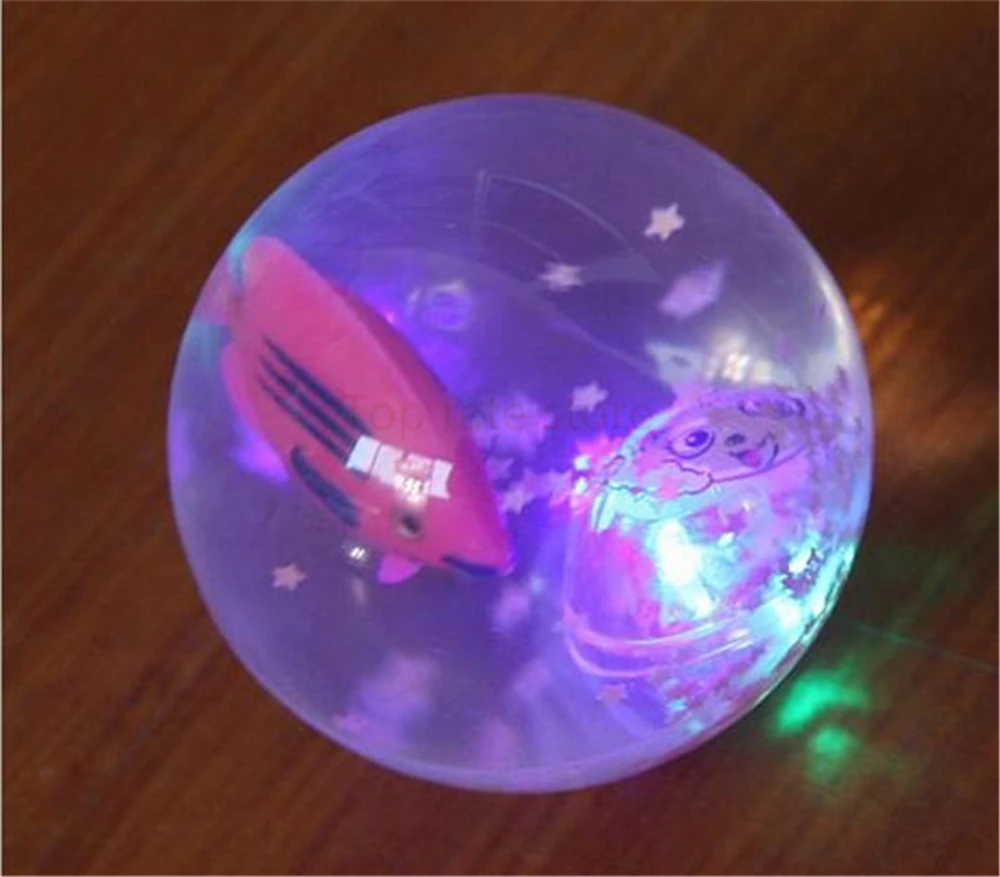 Горячая продажа 5 см мигающий свет вверх высоко прыгающие шарики красочные