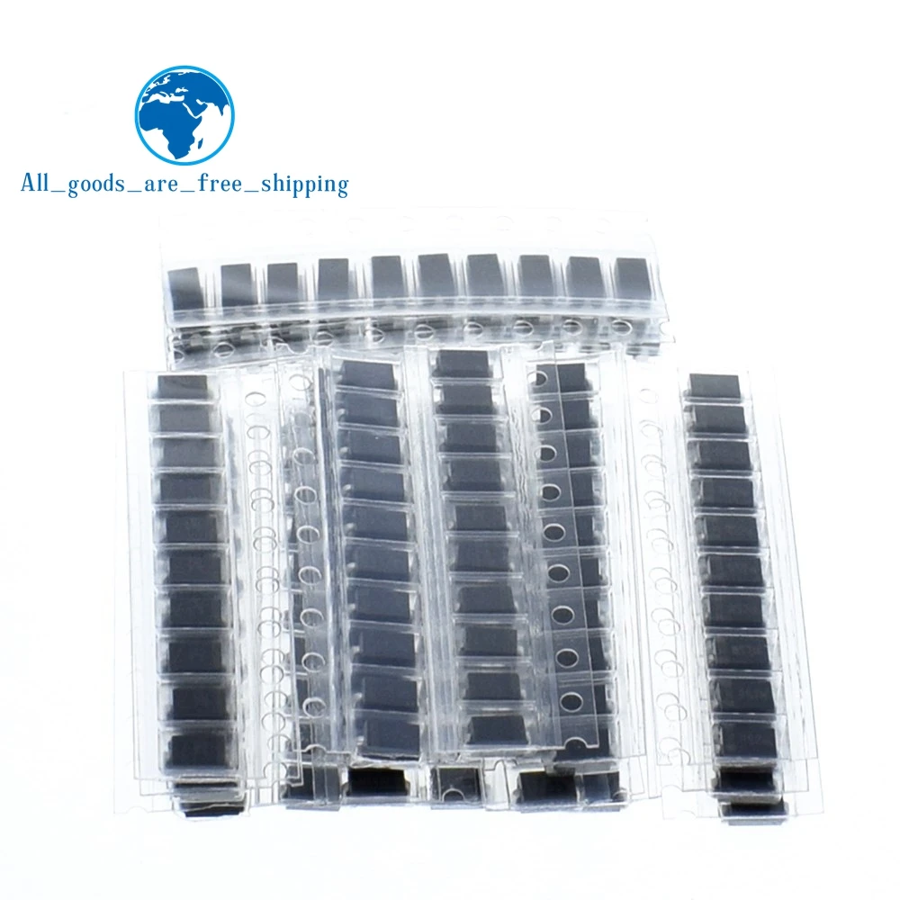 Набор диодов SMD 200 шт./лот 20 значений * 10 шт. содержит SS110 SS220 SS210 SS310 SS510 SS16 SS26 SS34 SS36 ES1J