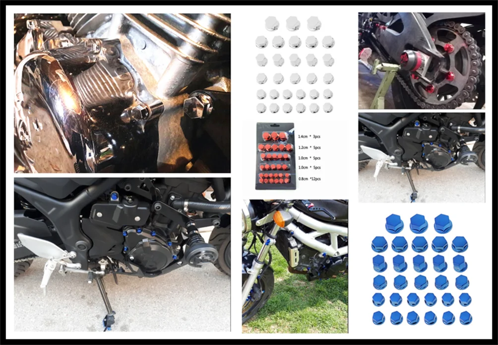 30 шт. мотоцикл Моделирование Покрытие декоративные гайки винт кепки для KTM Duke 1290