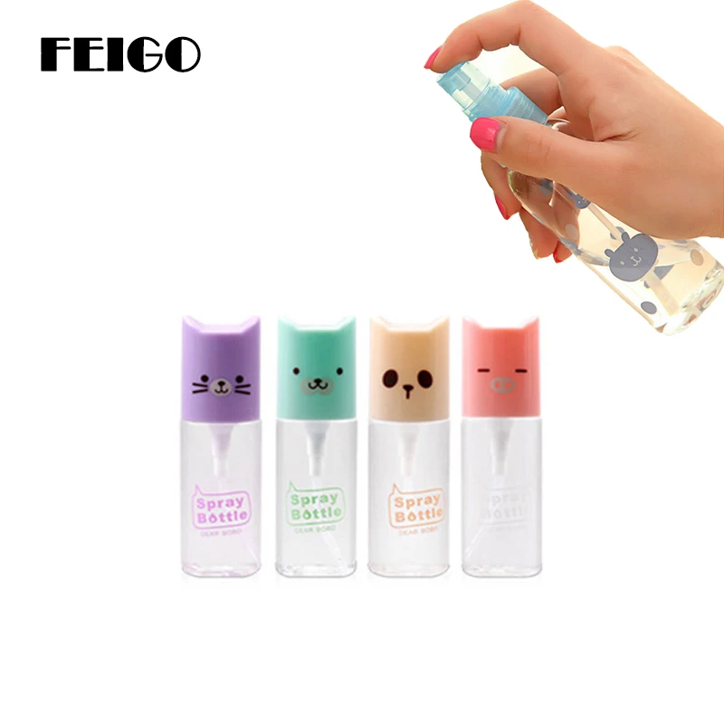 FEIGO 1 шт. симпатичный Прозрачный флакон распылитель для духов 35/60/100 мл цветная