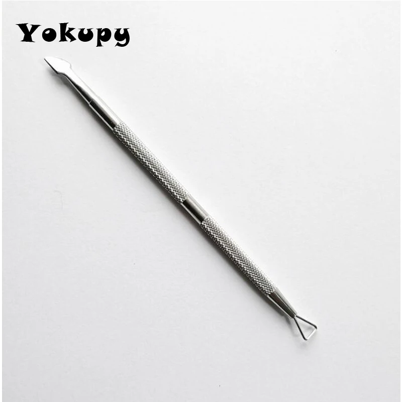 2 шт. набор для удаления кутикулы с двойным концом кварцевый толкатель триммер