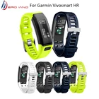 Цветной мягкий силиконовый браслет Hero Iand, сменный спортивный браслет для Garmin Vivosmart HR 145 мм-210 мм, браслет на запястье H7TY0