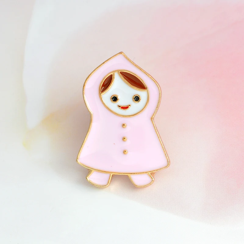 Водонепроницаемая брошь с мультяшным зонтом для девочки дождевой набор