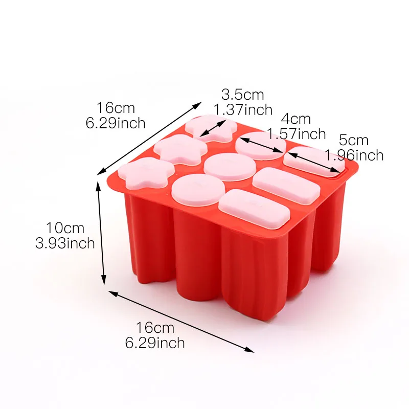 FILBAKE cake decorating tools home diy red ice cream molds brand new and high quanlity kitchen accessories silicone mould |