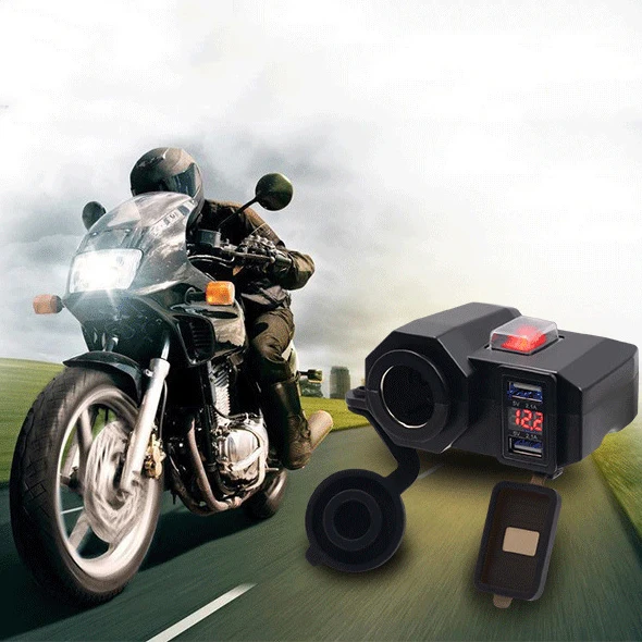 Водонепроницаемый USB держатель для телефона на мотоцикл а|Зарядные устройства