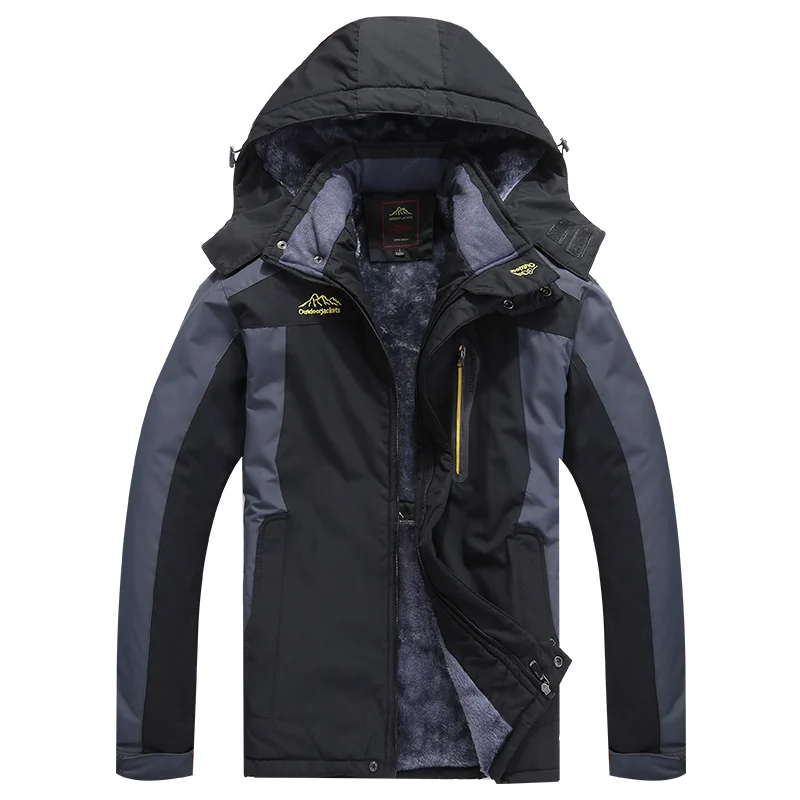 Мужская зимняя водонепроницаемая куртка Befusy 9XL 2019 из флиса уличное Спортивное
