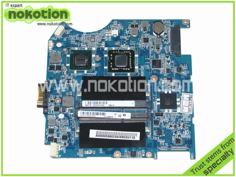 

Материнская плата NOKOTION A000065880 DA0TL1MB8D0 для ноутбука Toshiba Satellite T115-S1100 T110 celeron M 743 GS40 DDR3 Материнская плата