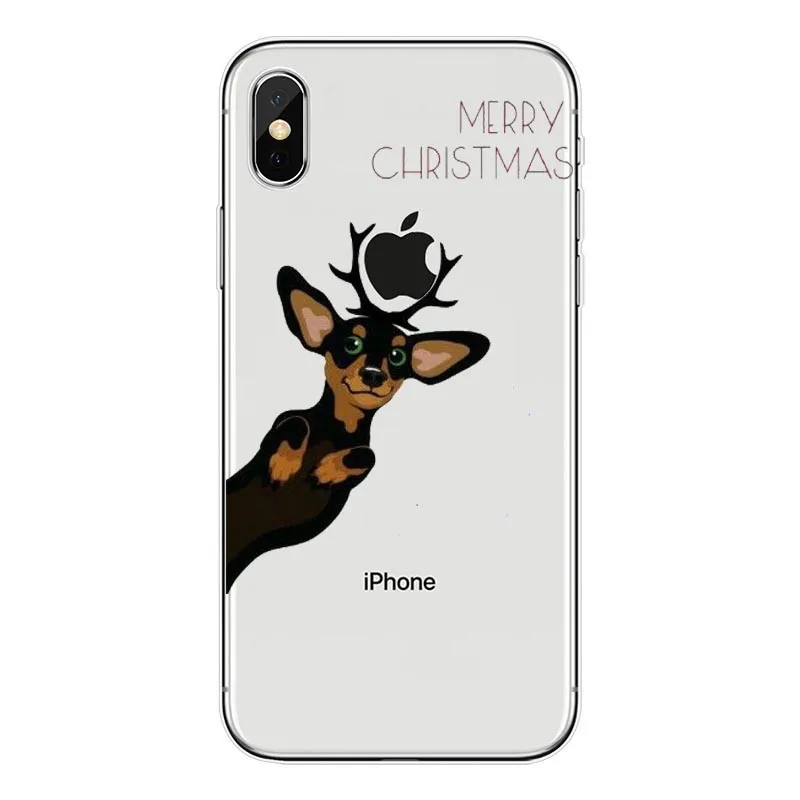 Силиконовый чехол с рисунком красивых мультяшных персонажей cao Dachshund Caso de Telefone