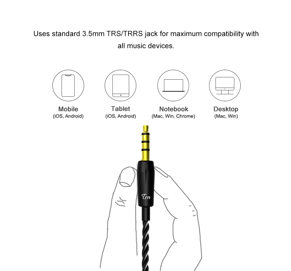 TRN V80 2DD 2BA гибридные наушники-вкладыши Hi-Fi Monito спортивные наушники для бега наушники со съемным кабелем ZST V30 ES4 24h