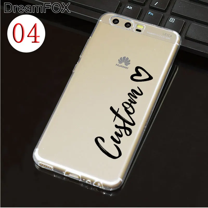 DREAMFOX DIY чехол с именами на заказ для huawei P9 P10 P20 mate 10 20 X Pro Lite 2017 персонализированный