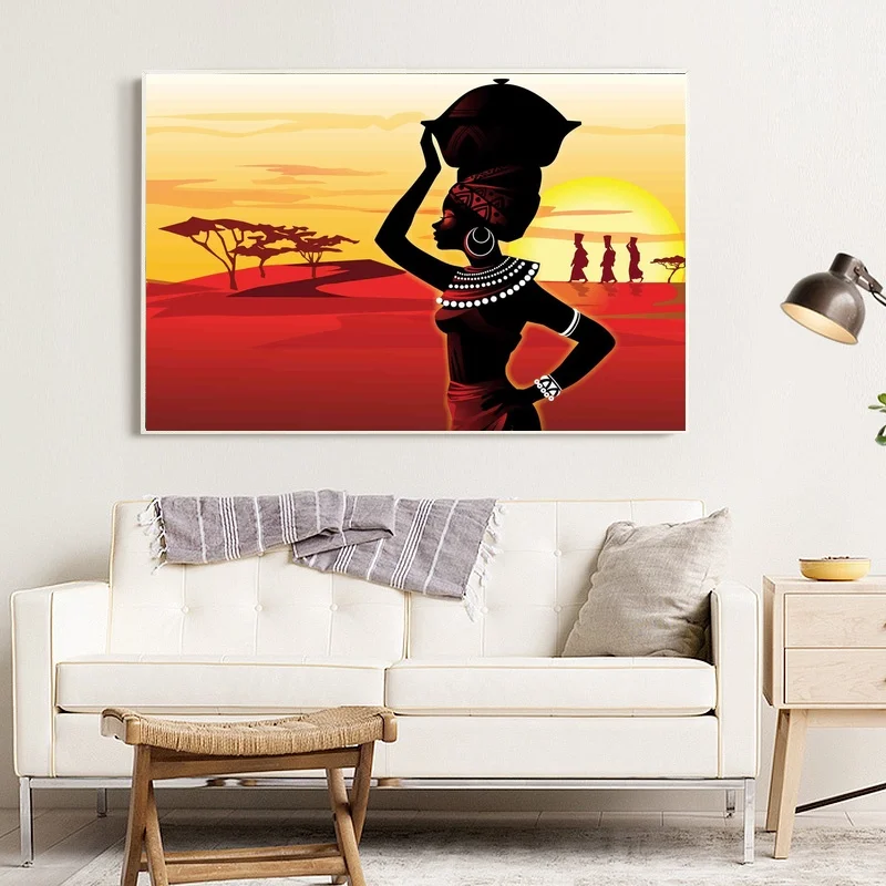 Африканские женщины холст искусство живопись постер настенные фотографии