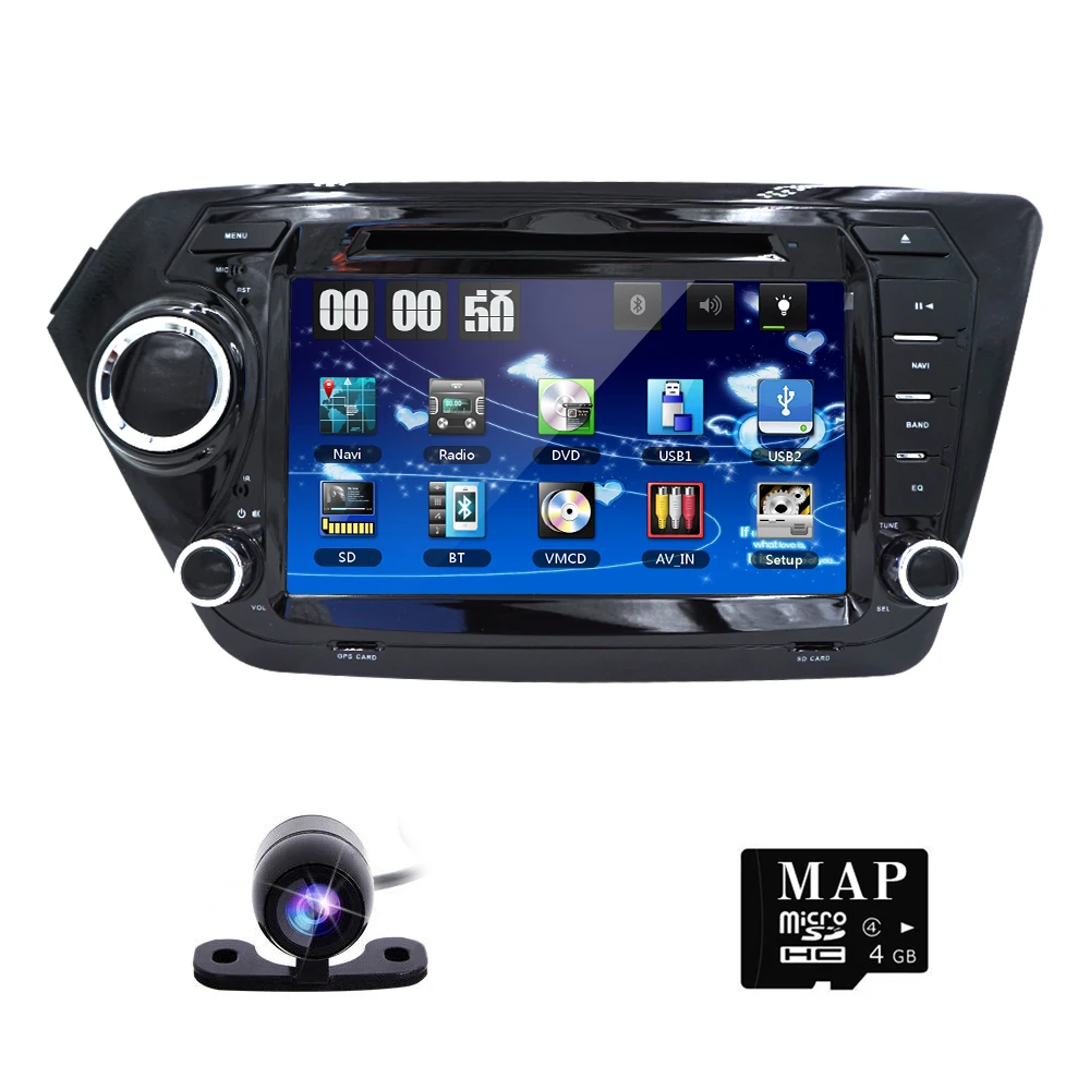 Crazy 2Din 8 дюймовый автомобильный dvd-плеер для KIA/K2/RIO 2011-2012 с 3g хост радио gps навигация
