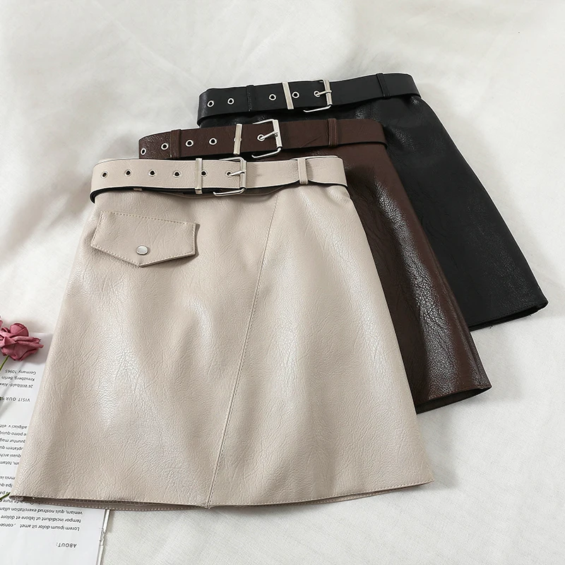 2019 новые модные женские юбки Ретро зима тонкий юбка трапециевидной формы высокая