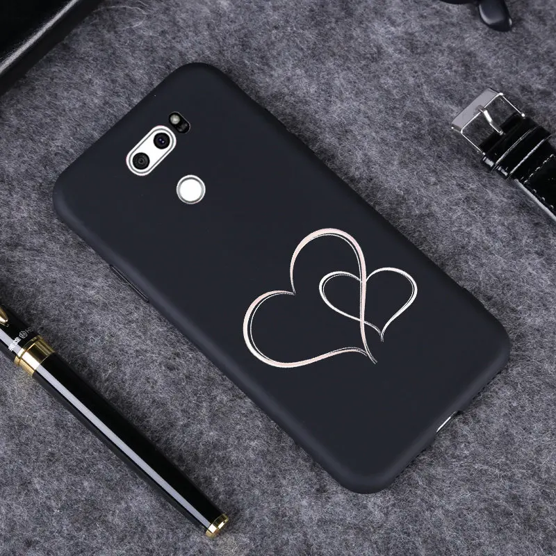Силиконовый чехол для LG V30 K10 K4 K8 2017 2018 Q6 Q8 G7 G6 G5 мягкие задние крышки матовые черные