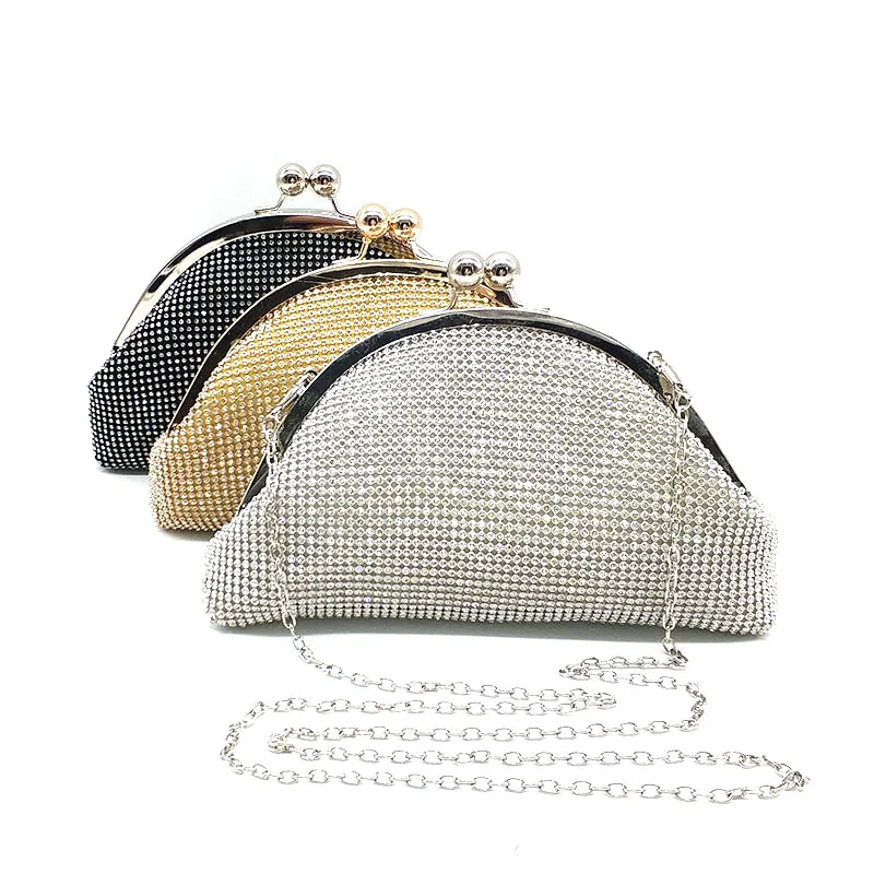 Хит продаж стразы-клатчи с бриллиантами сумка для свадебвечерние НКИ простые