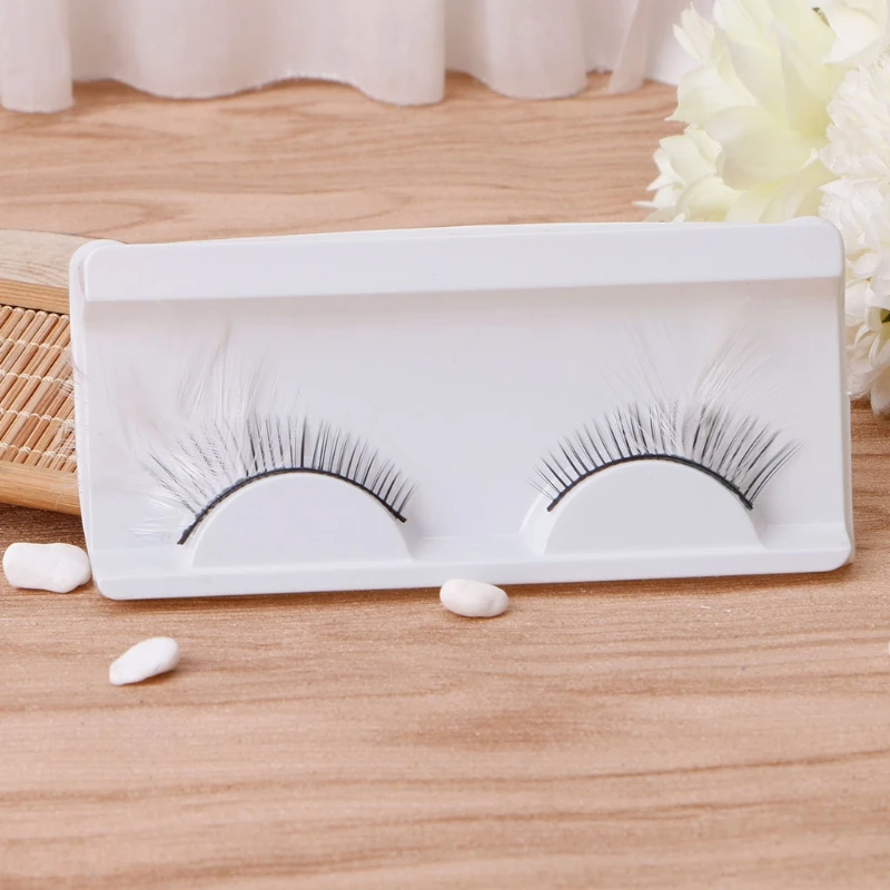 1 пара перьев Накладные ресницы макияж Хэллоуин Рождество шоу Маскарад