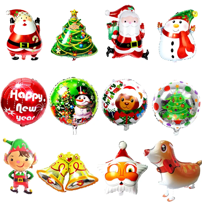 

Christmas balloon Santa Claus Foil Air Balloons helium balloon inflatable Christmas decoration classic Kids toys globos navidad
