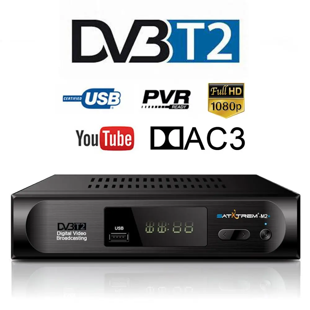 Satxtrem M2 Plus тюнер dvb t2 HD приёмникрецептор азамерики with usb wifi Digital Built in Wifi Youtube тв