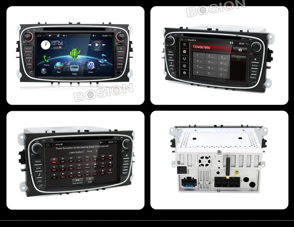 Android 9,0 два Din 7 дюймов Автомобильный dvd-плеер для FORD/Focus/S-MAX/Mondeo/C-MAX/Galaxy ram 4G wifi gps навигация радио