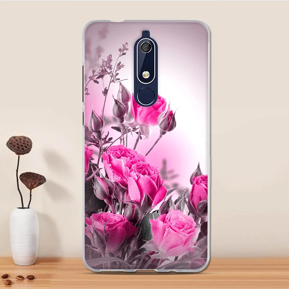 Чехол для Nokia 5 1 чехол силиконовый 3D из ТПУ мягкий телефона Nokia5.1 5. оболочка