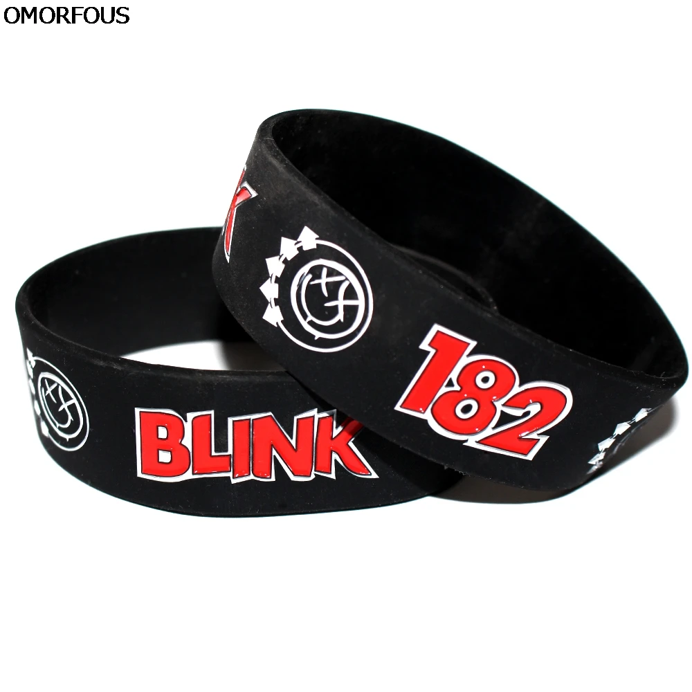 1 шт. розничная продажа в стиле панк рок группы Blink 182 силиконовый браслет