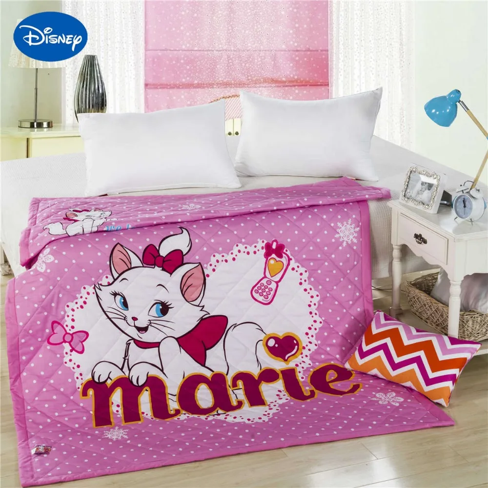 Disney Marie Cat одеяло летнее Комплект постельного белья для маленьких девочек детская