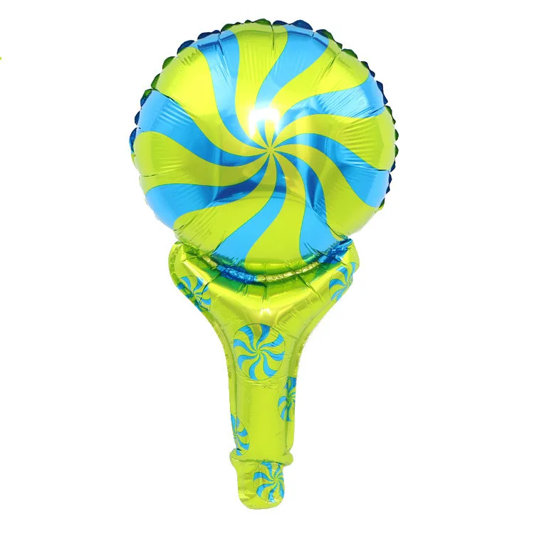 10 шт./лот ветряная мельница ручной фольги воздушные шары палочки на палочке