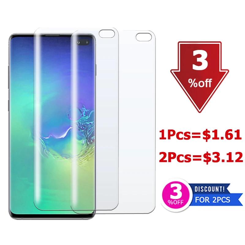 Защитное стекло для Samsung galaxy S10 S9 мягкая Гидрогелевая защита экрана tup пленка tremp s 9