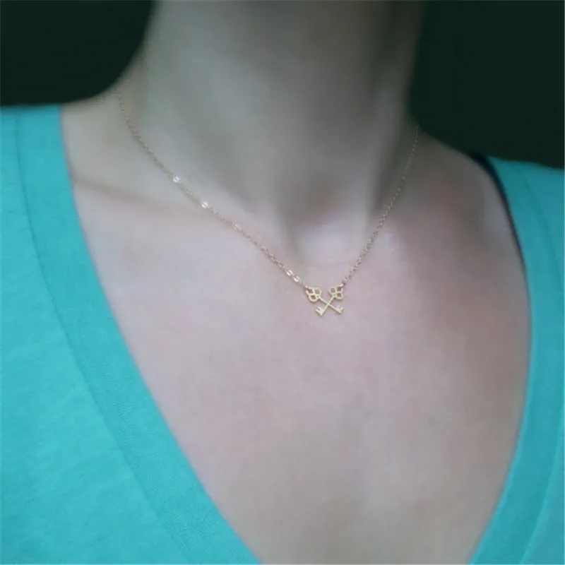 Ожерелье чокер с подвеской в виде ключа скелета|chokers necklaces for women|choker fashion necklaceschoker