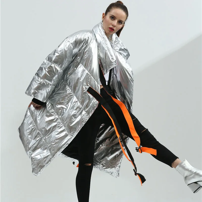 Высокое качество пальто 2018 новая зимняя куртка женская пуховая белая длинная