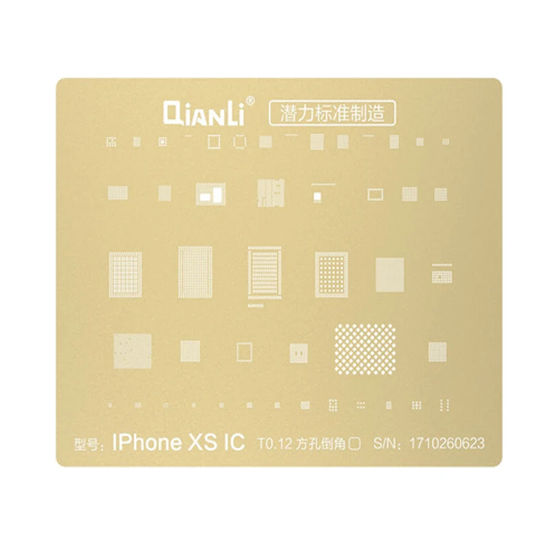 Qianli 3D IC чип набор трафаретов для пайки BGA Оловянная растительная сетка для припоя нагревательный шаблон для iPhone XS 8 7 6S 6 5S 5