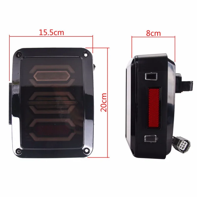 12 Вт Автомобильный светодиодный сигнальный светильник хвост/задний 12/24V с США