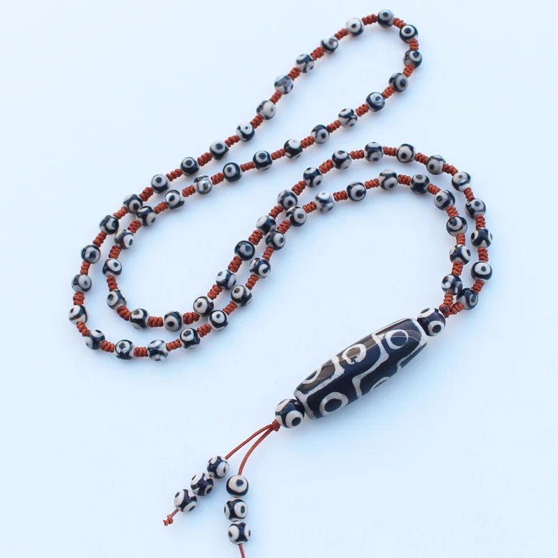 Ручная mand Tibet ожерелье с агатом, 2"-30" Long, 5 стилей - Цвет: A