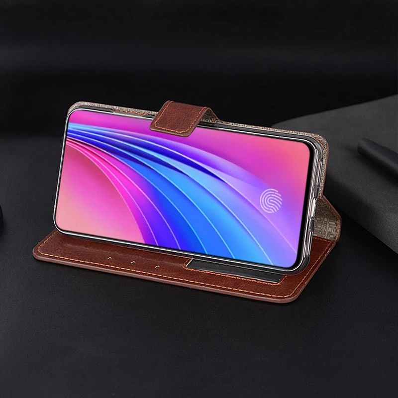 Кожаный чехол-кошелек с магнитной застежкой из искусственной кожи для Vivo S1 Pro