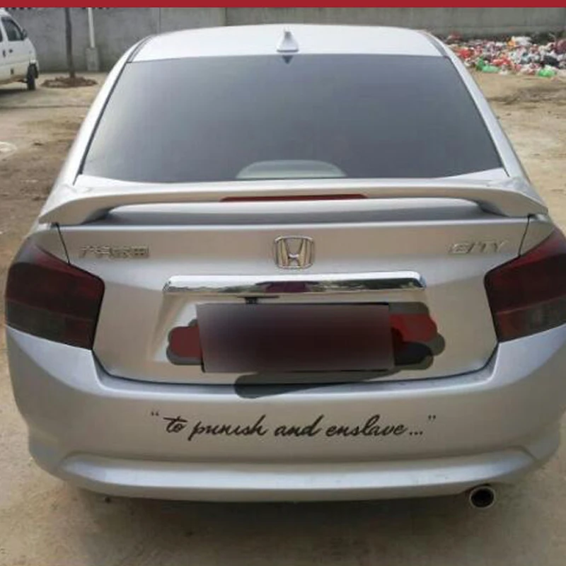 Спойлер для Honda City 2009 2010 2011 2012 2013 2014 автомобильная фотосессия неокрашенный