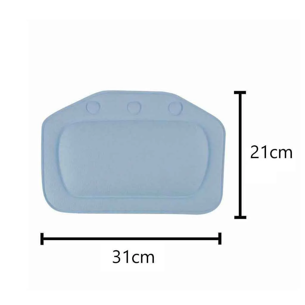 Удобная подушка для ванны спа ванной комнаты шеи подголовник мягкая всасывания