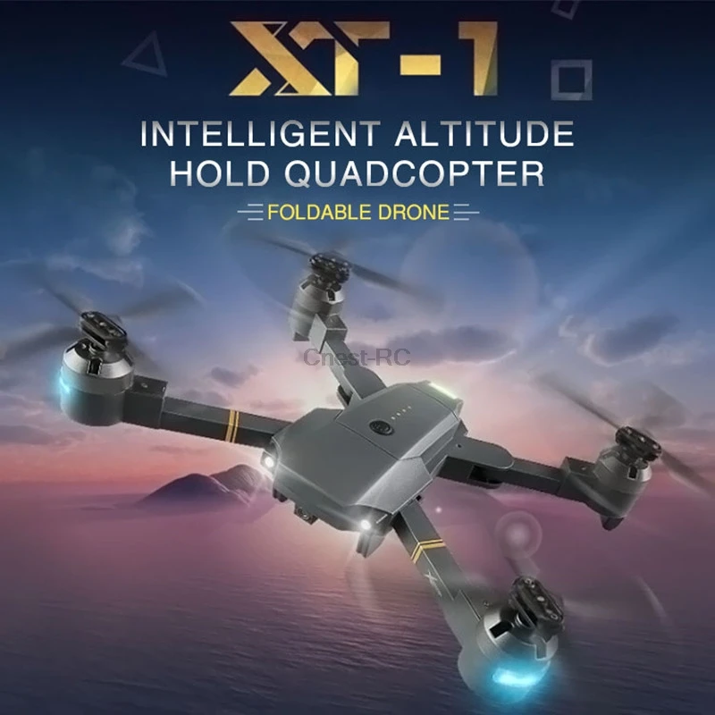 Складной беспилотные летательные аппараты с WI-FI FPV HD Камера дрона с дистанционным управлением 2,4G 4CH 6-осевой Радиоуправляемый вертолет в режиме реального времени Quadcopter RTF р/у Дрон vs XS809