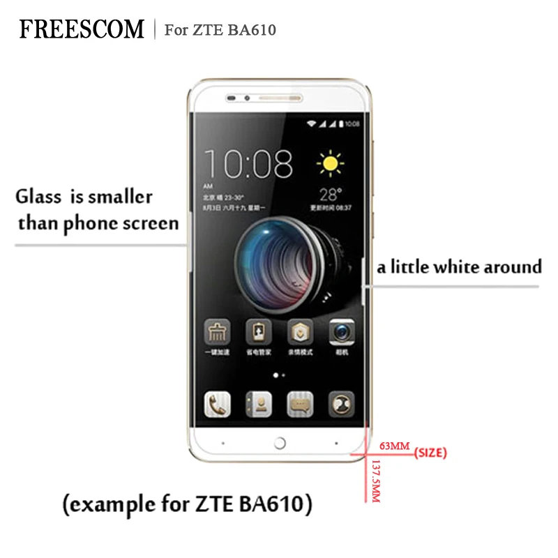 2 шт закаленное стекло для zte Blade A610 Защитная пленка для zte A610 защитное закаленное стекло для zte Blade A610 A 610