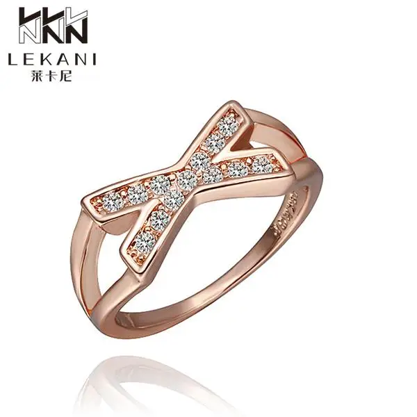 Metallic lustre pure yellow gold colour distinctive 18K Plated Jewelry new ideas geometric zircon ring R383 | Украшения и