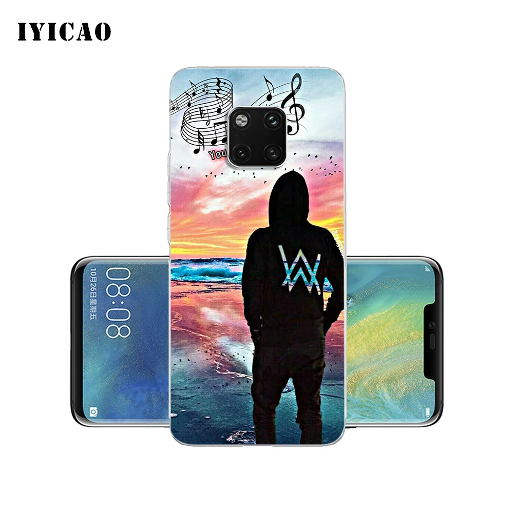 Мягкий силиконовый чехол для телефона IYICAO Alan Walker singer Huawei Mate 10 20 Lite Pro Nova 2 2i 3 3i 4 TPU |