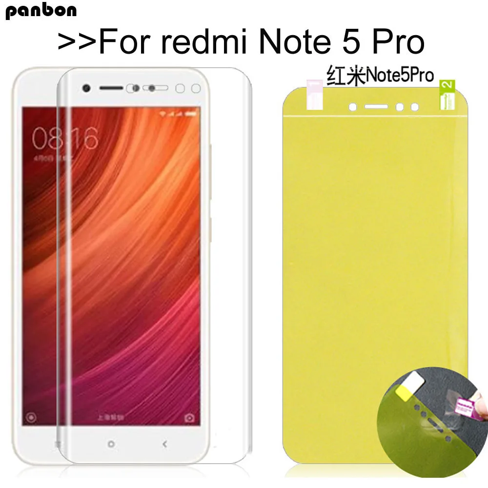 3D мягкая Гидрогелевая Передняя пленка Redmi note 5 Pro Ультра тонкий защитный экран для