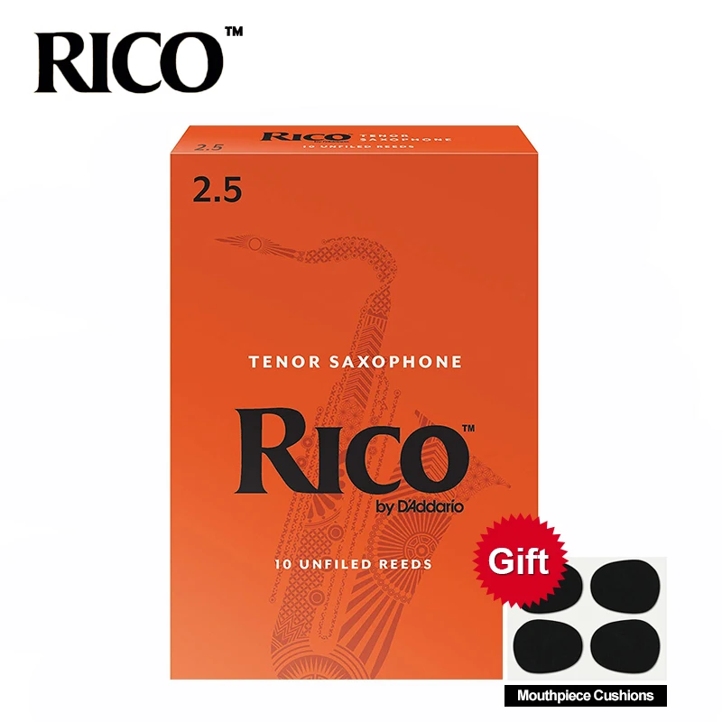 RICO Derppde тенор Bb саксофон сила тростника 2,5#, 3,0# оранжевая коробка из 10
