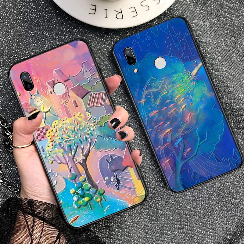 Чехол для Huawei P20 Lite черный чехол Pro телефона с рисунком феи|Бамперы| |