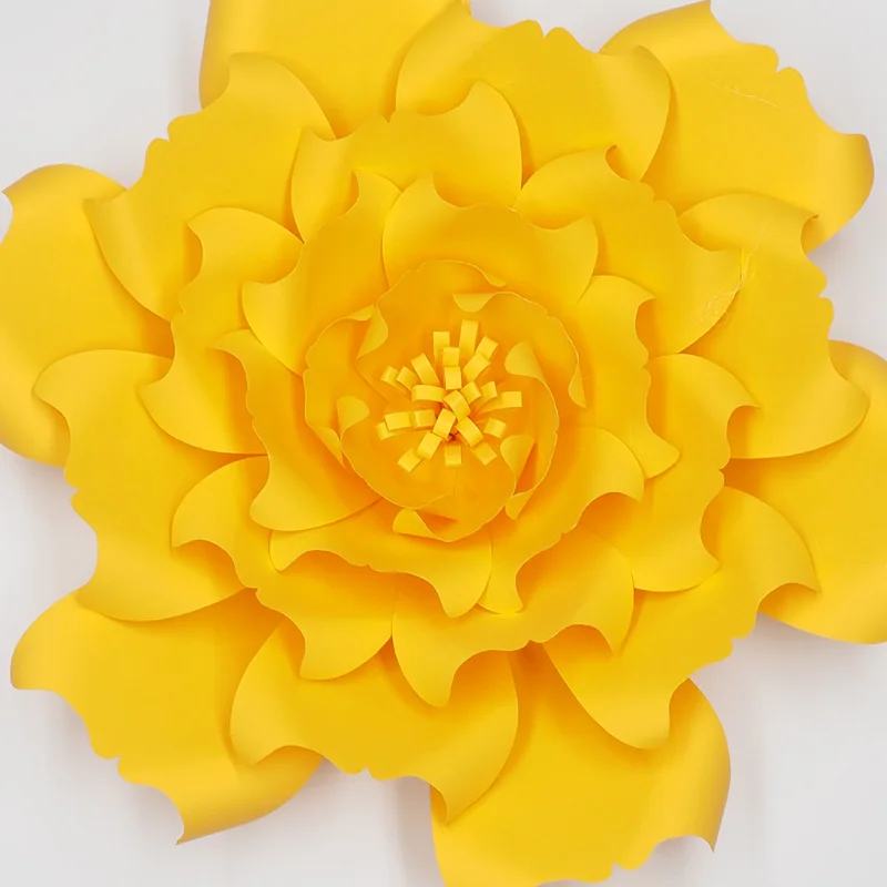 Золотой желтый 1 шт. гигантские бумажные цветы для детской стены декор свадебной