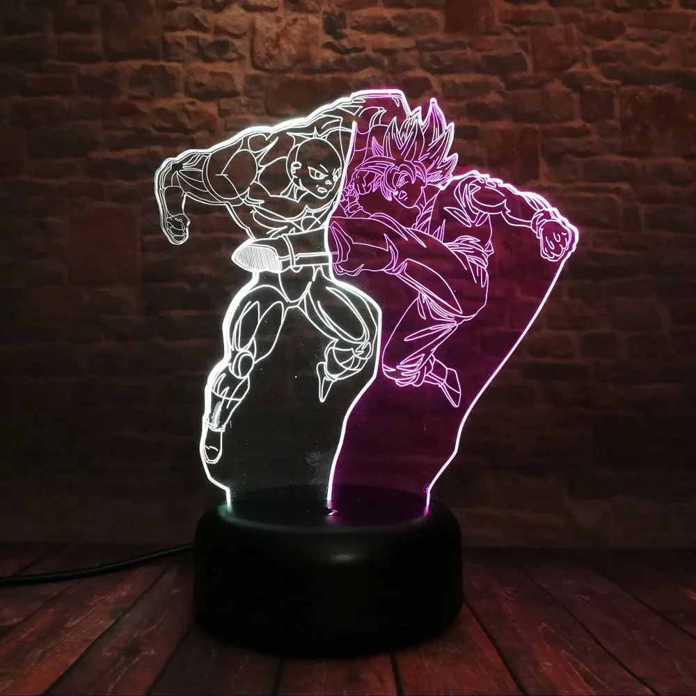 Новый двойной цвет ed Dragon Ball Z Son Super Goku vs Jiren 7 цветов Изменение USB Touch для детей
