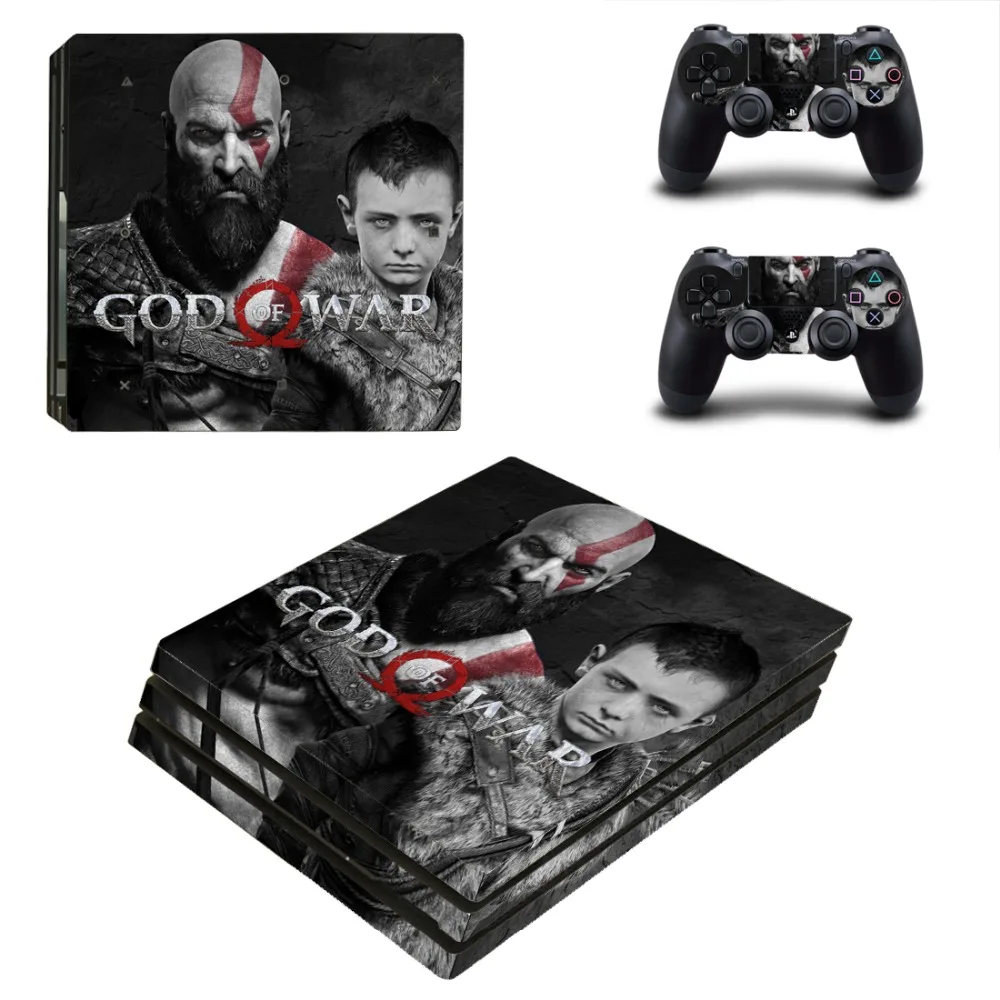 Виниловая наклейка на кожу игровой God of War PS4 Pro для консоли Sony Playstation 4 и 2
