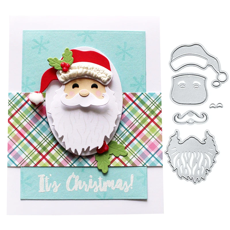Julyarts Merry Christmas Санта Клаус металлические режущие трафареты для поделок скрапбукинга декор тиснение ремесло высечки шаблон